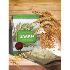 Джутовая мочалка с натуральным мылом «Злаки» (стружка)