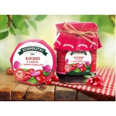 Варенье из кизила с лепестками роз