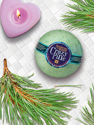 Бомбочка для ванн «CRAZY PINE»
