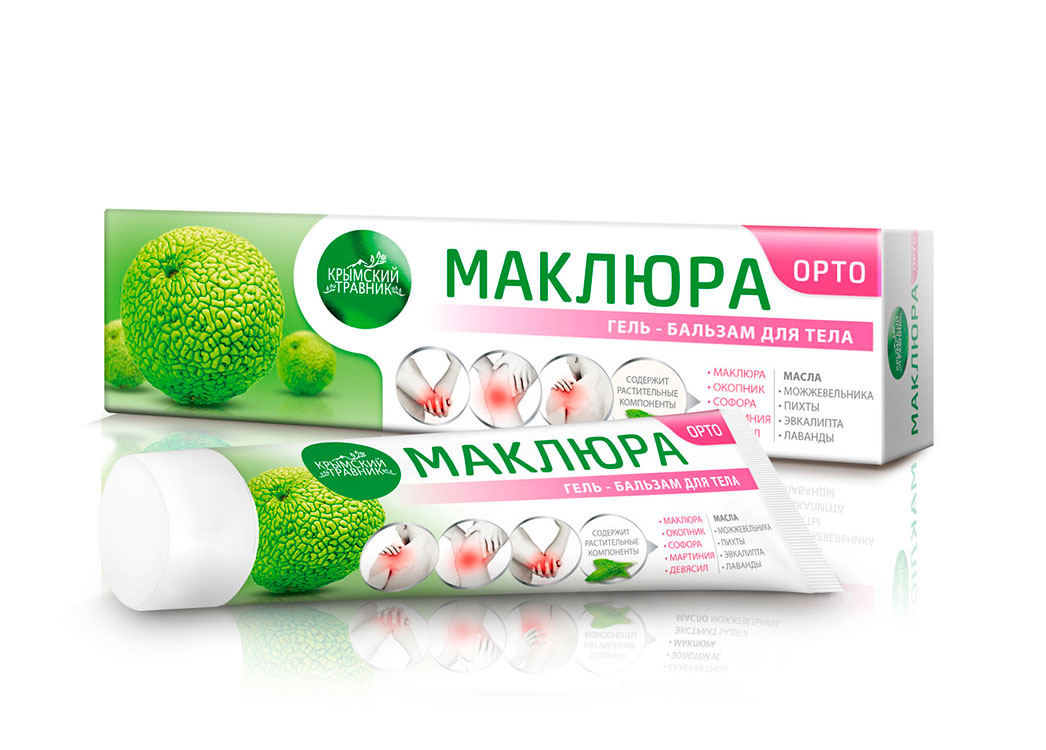 Маклюра ОРТО гель-бальзам при болях в суставах и отложении солей /05.26