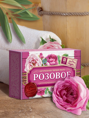 Натуральное мыло «Розовое»