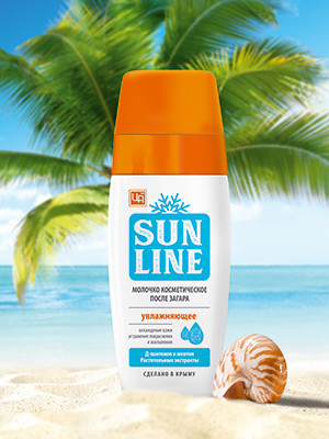 Молочко косметическое «Sunline» после загара увлажняющее