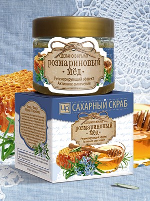 Сахарный скраб для лица и тела «Розмариновый мед» /05.26