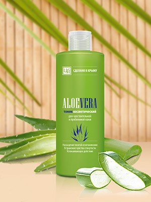 Тоник противовоспалительный «Aloe Vera» для чувствительной и проблемной кожи /03.26