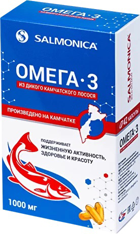 БАД «Омега-3 из дикого камчатского лосося» 1000 мг. /06.26
