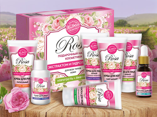 Набор натуральной косметики «Rosa» для всех типов кожи