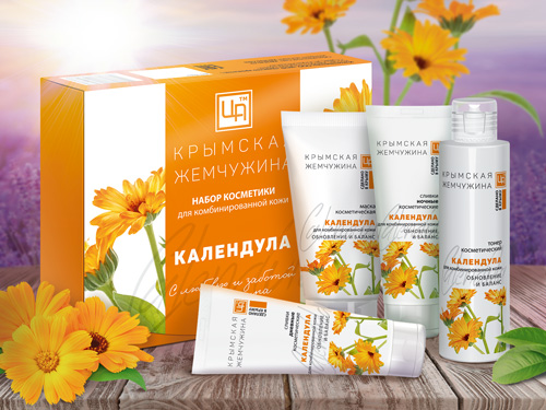 Набор косметики «Крымская жемчужина. Календула» для комбинированной кожи