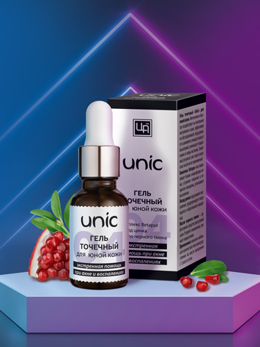 Гель точечного нанесения Unic для юной кожи