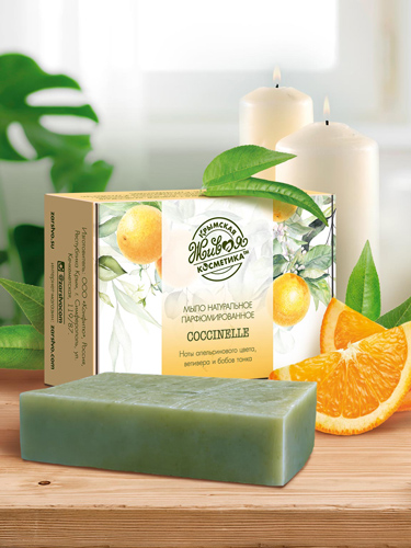 Натуральное парфюмированное мыло «COCCINELLE»