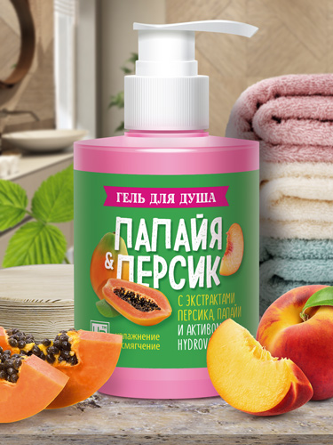 Гель для душа «Папайя & Персик» 